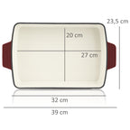 Plat à gratin, rectangulaire, fonte, compatible induction