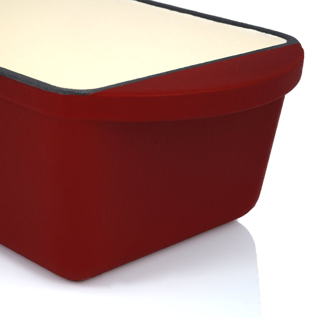 Roaster set, 3-piece, cast iron, enamelled