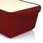 Roaster set, 3-piece, cast iron, enamelled