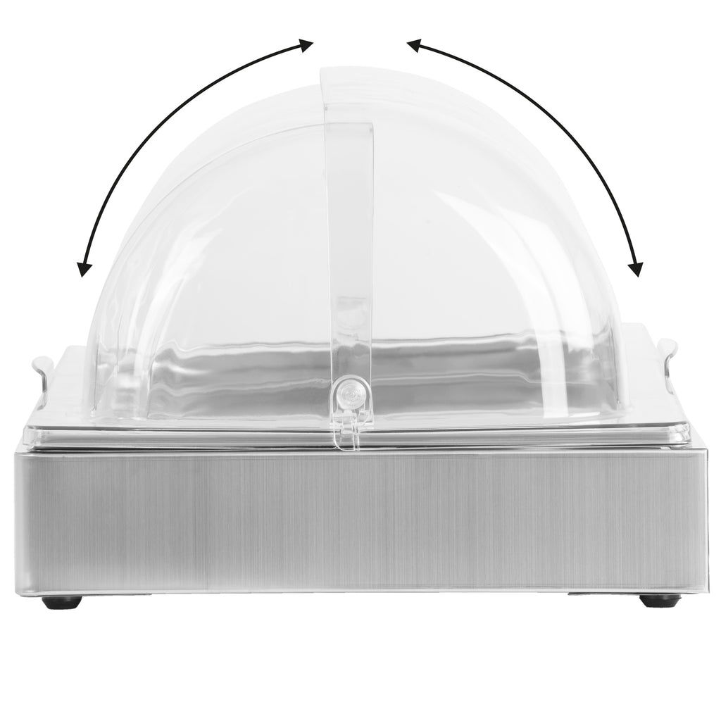 Cooling serving platter, 54 x 34 x 24.5 cm, 2x GN 1/2, incl. cover