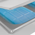 Cooling serving platter, 54 x 34 x 24.5 cm, 2x GN 1/2, incl. cover