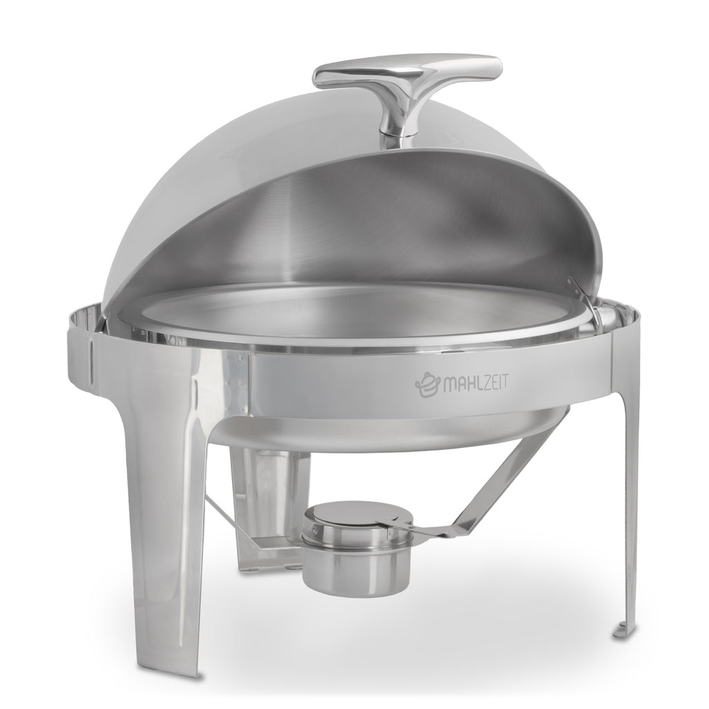 Chafing Dish, Edelstahl, 6 Liter, rund, Speisenwärmer