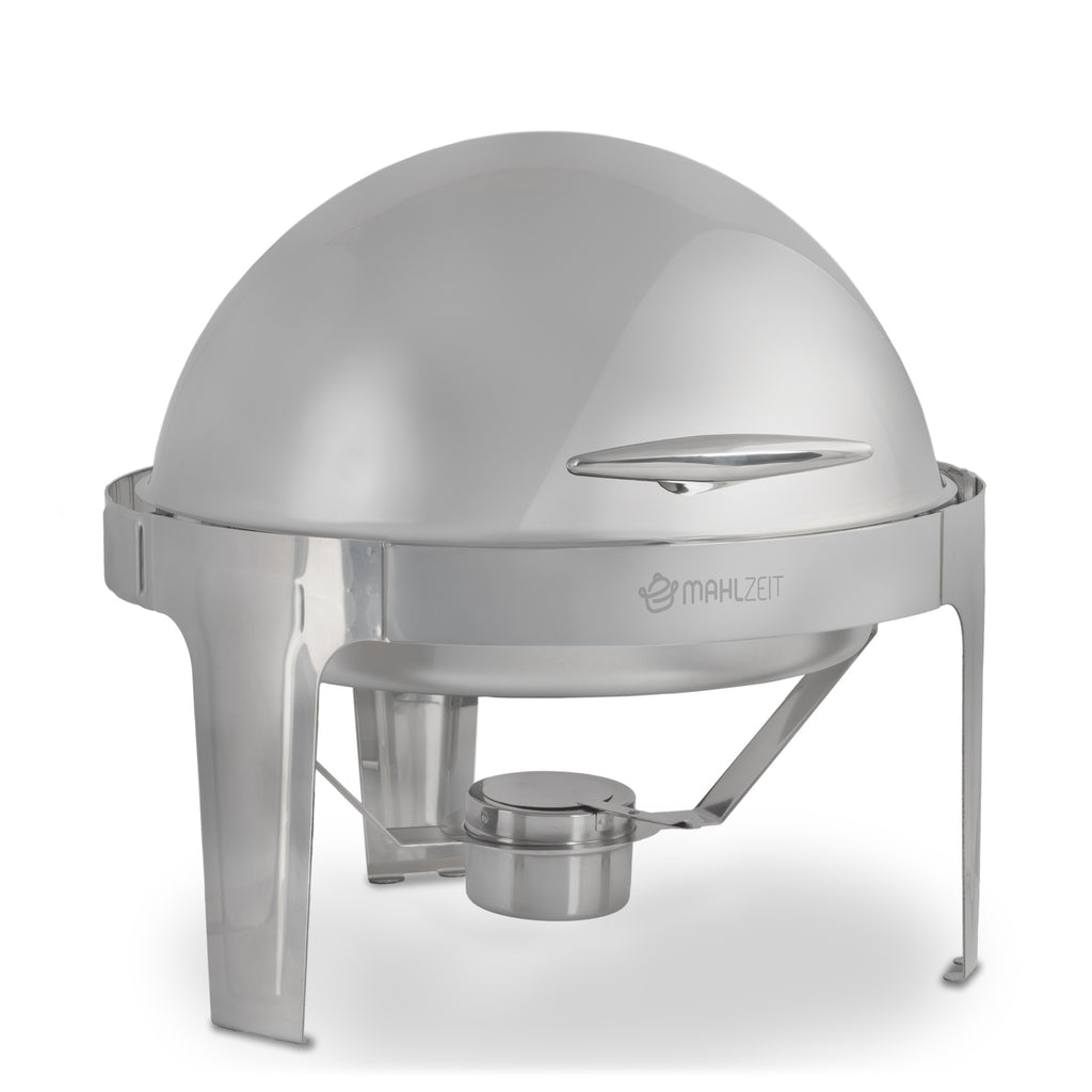 Chafing Dish, Edelstahl, 6 Liter, rund, Speisenwärmer