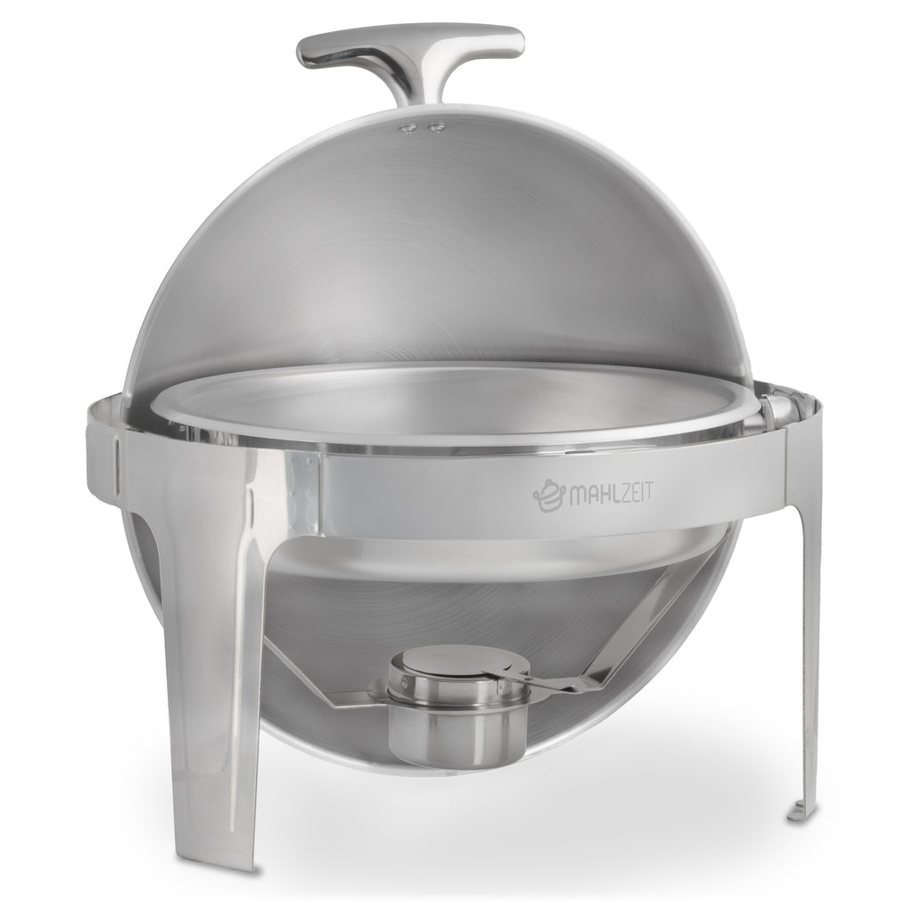 Chafing Dish, Edelstahl, 6 Liter, rund, Speisenwärmer