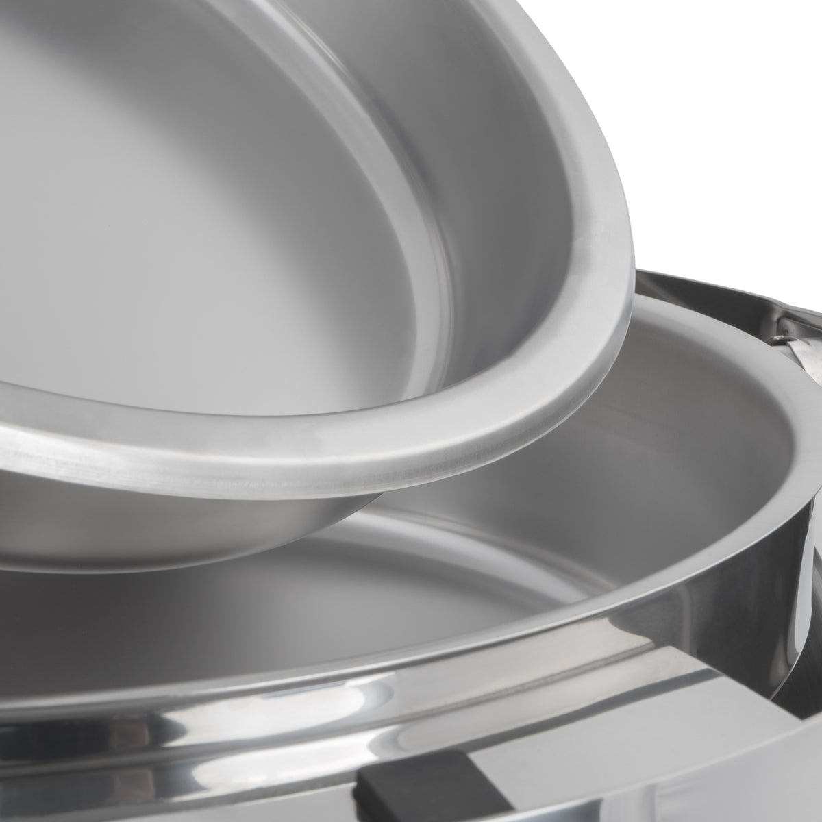 Chafing Dish, Edelstahl, 6 Liter, rund, Speisenwärmer