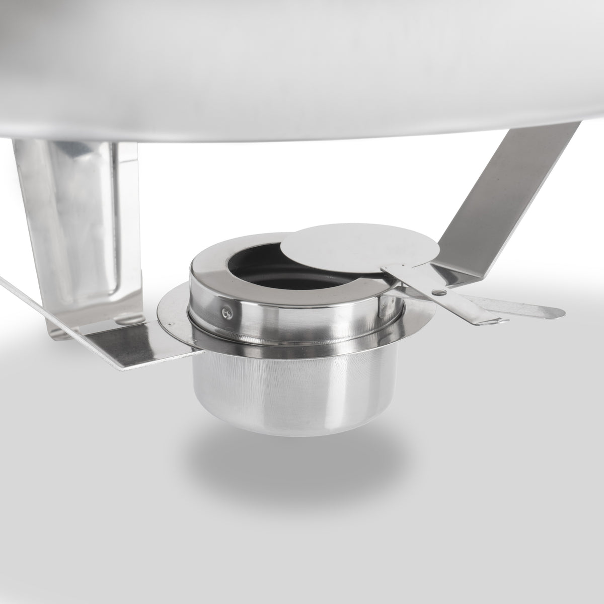 Chafing Dish, Edelstahl, 6 Liter, rund, Speisenwärmer