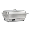 Chafing Dish elektrisch, Edelstahl, GN 1/1 Behälter, 9 Liter, bis 80°C inkl. Display