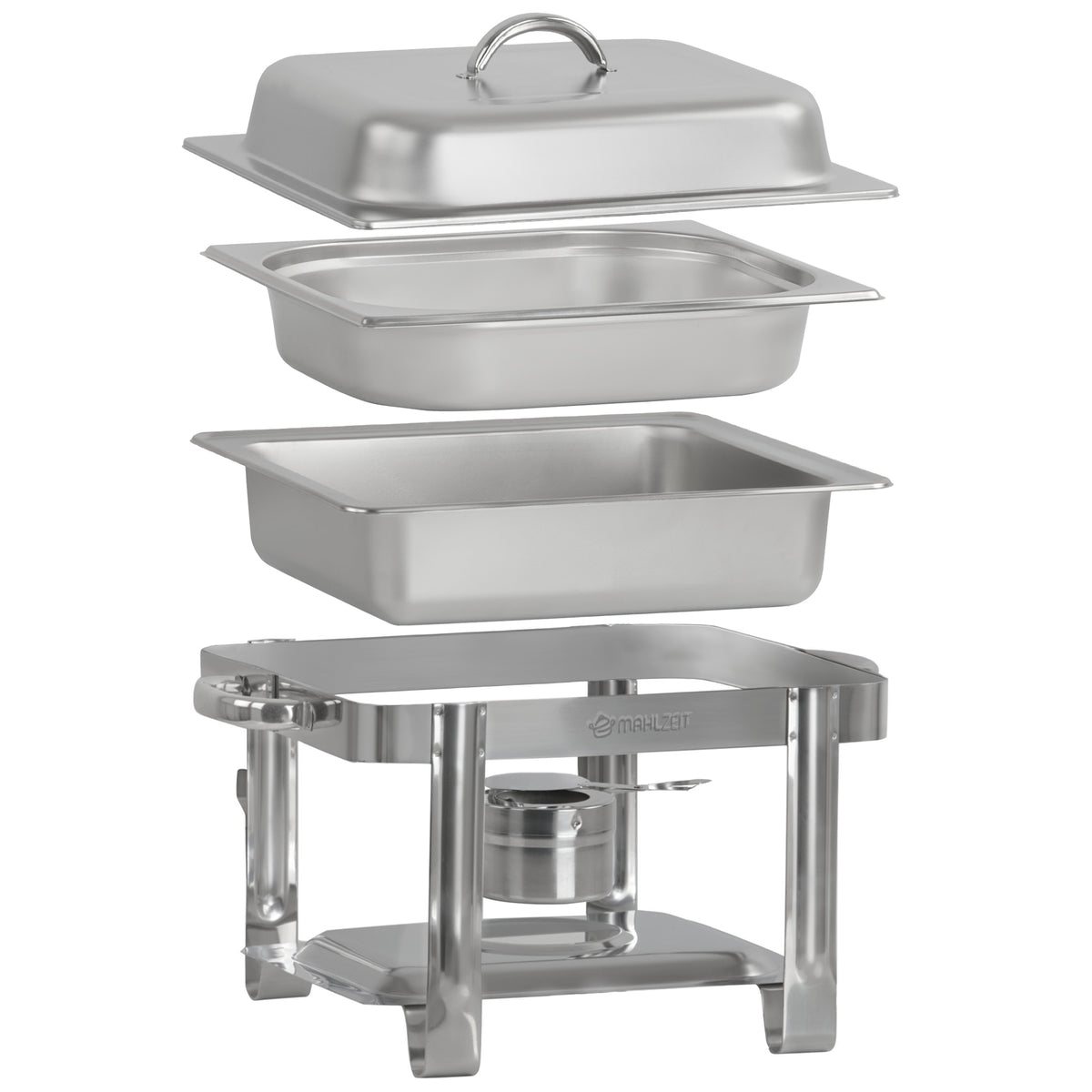 Stainless Steel Chafing Dish 4 Liters, 1/2 GN Food Warmer, for Catering, Buffet