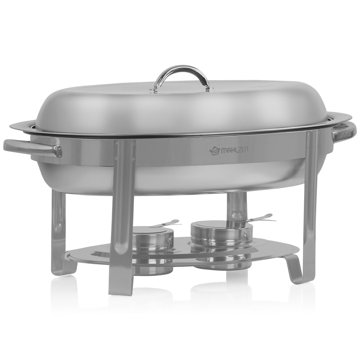 Chafing dish, stainless steel, oval, 5 liters, food warmer