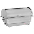 Chafing Dish elektrisch, Edelstahl, GN 1/1 Behälter, 9 Liter, bis 80°C, inkl. Rolltop