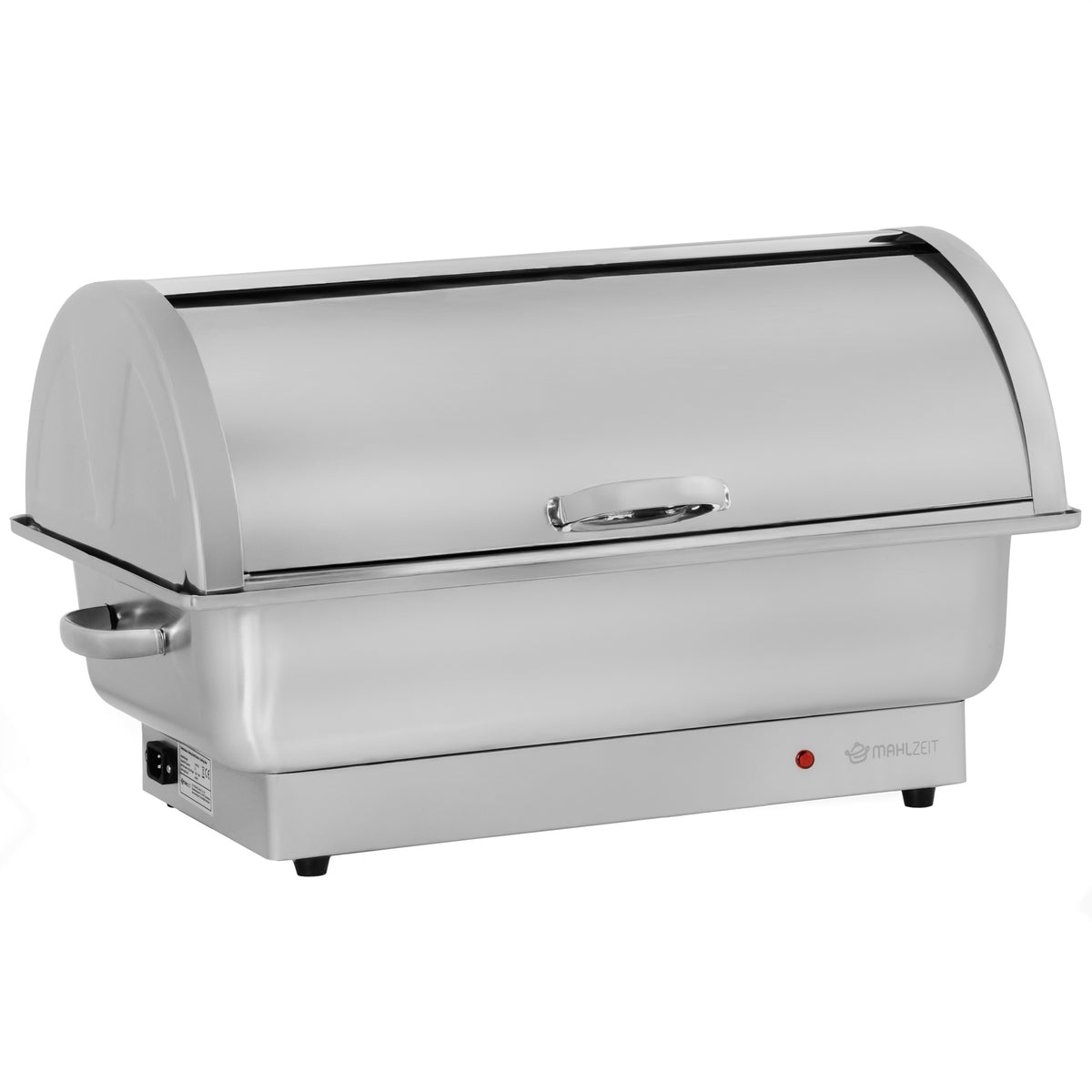 Electric chafing dish, stainless steel, GN 1/1 container, 9 liters, up to 80°C, incl. rolltop