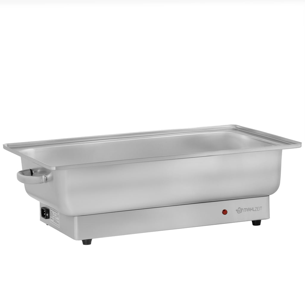 Chafing Dish elektrisch, Edelstahl, GN 1/1 Behälter, 9 Liter, bis 80°C, inkl. Rolltop