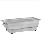 Chafing Dish elektrisch, Edelstahl, GN 1/1 Behälter, 9 Liter, bis 80°C, inkl. Rolltop