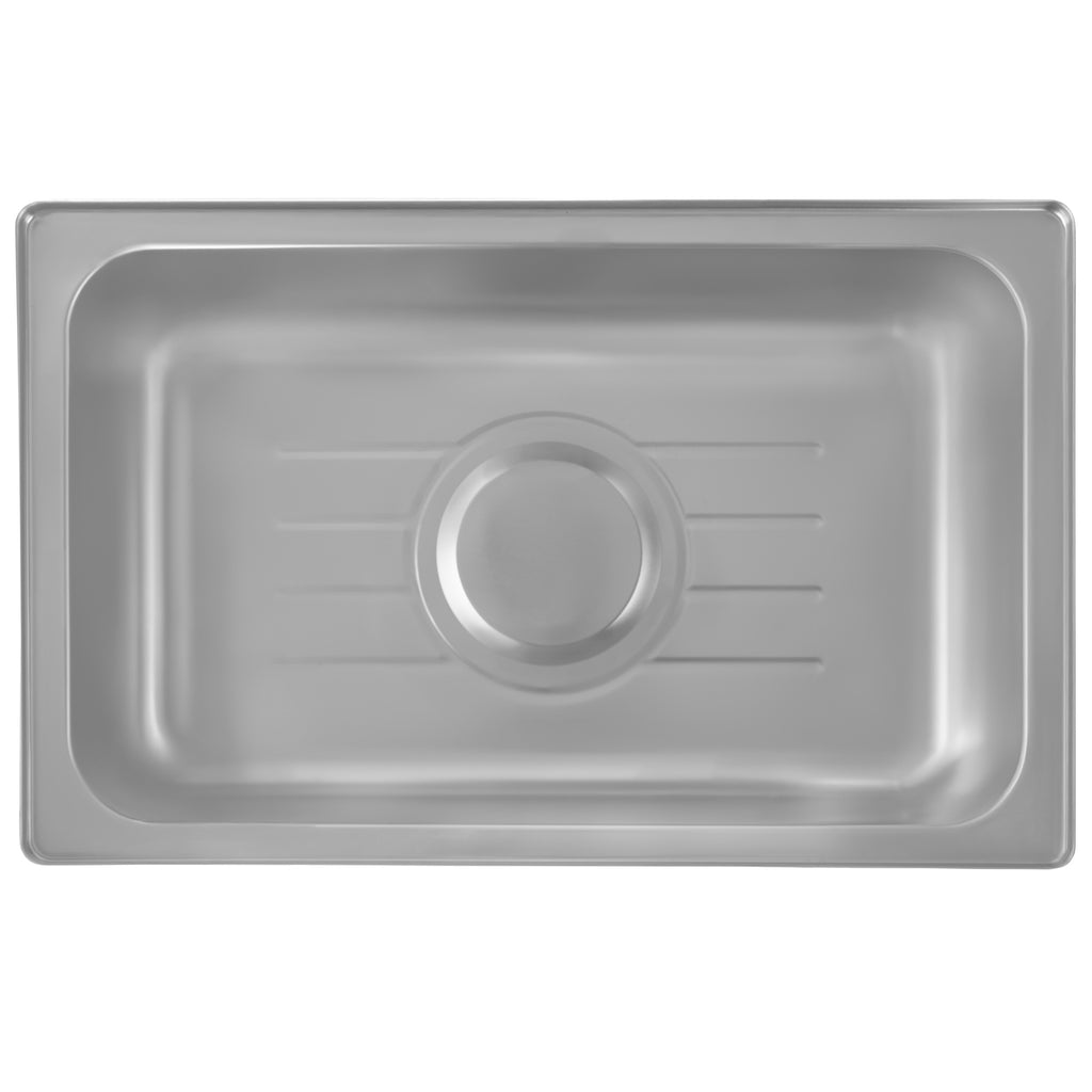 Chafing Dish elektrisch, Edelstahl, GN 1/1 Behälter, 9 Liter, bis 80°C, inkl. Rolltop