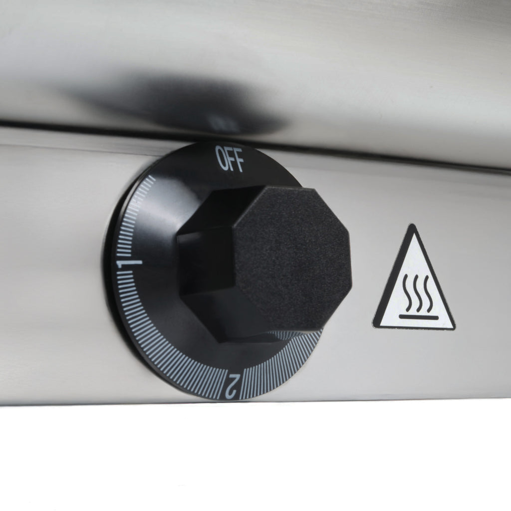 Chafing Dish elektrisch, Edelstahl, GN 1/1 Behälter, 9 Liter, bis 80°C, inkl. Rolltop