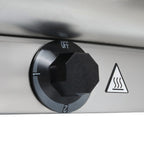 Chafing Dish elektrisch, Edelstahl, GN 1/1 Behälter, 9 Liter, bis 80°C, inkl. Rolltop