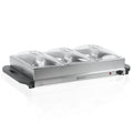 Stainless Steel 2-in-1 Buffet Warmer with 3x 1/3 GN Containers