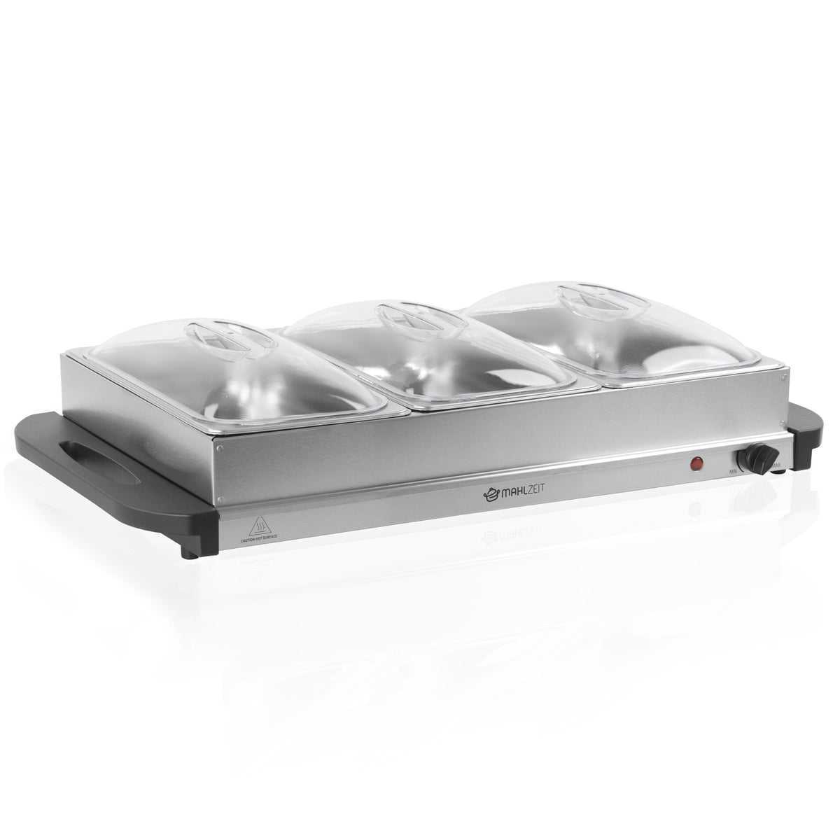 Stainless Steel 2-in-1 Buffet Warmer with 3x 1/3 GN Containers