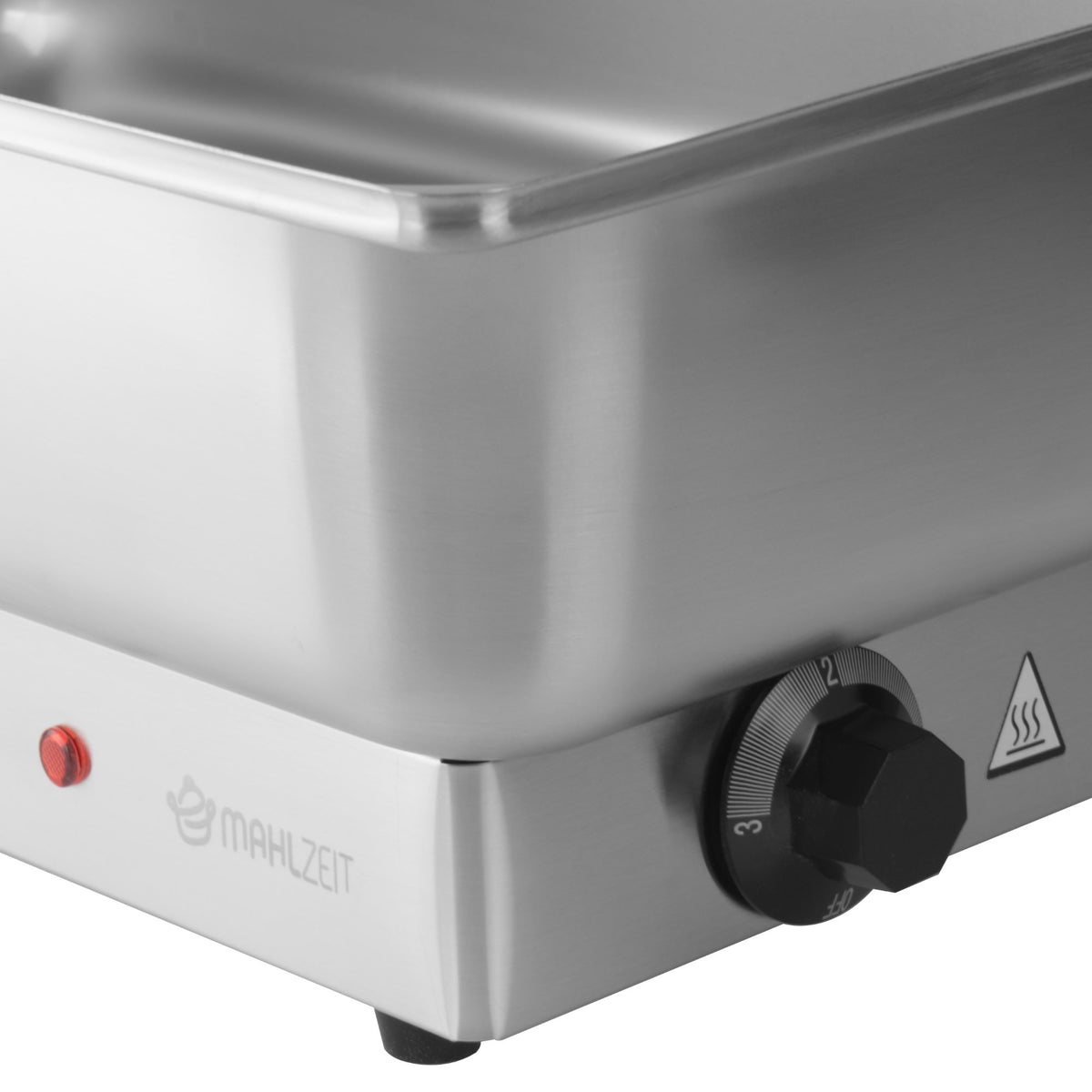 Electric chafing dish, stainless steel, GN 1/1, 9 liters, up to 80°C incl. display