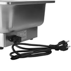 Chafing Dish elektrisch, Edelstahl, GN 1/1, 9 Liter, bis 80°C inkl. Display