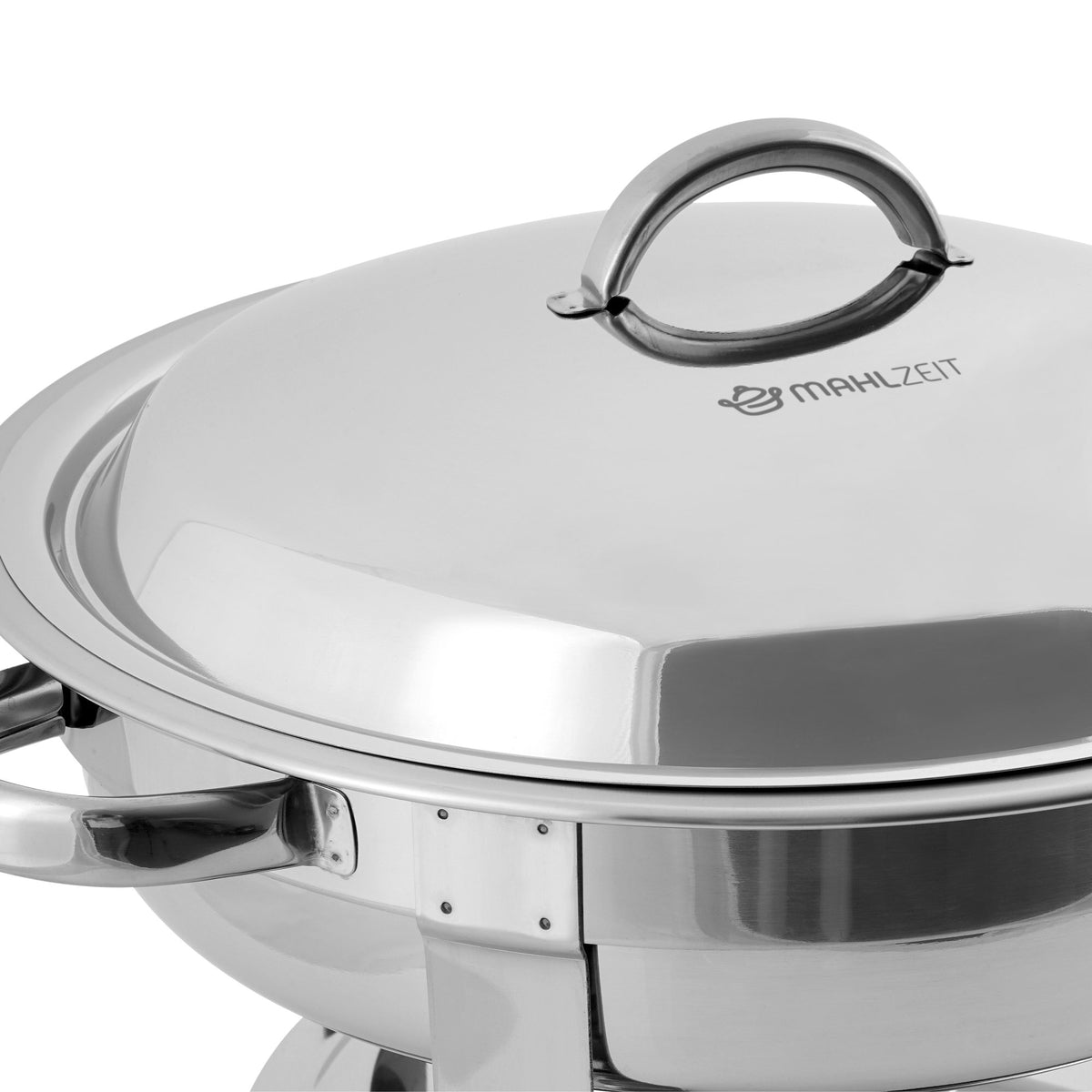 Chafing dish, stainless steel, round, 4.5 liters, food warmer