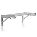 Wall shelf, bar design, stainless steel, foldable