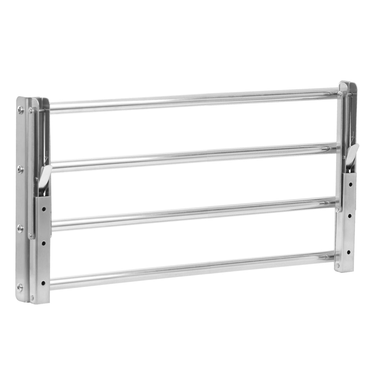 Wall shelf, bar design, stainless steel, foldable
