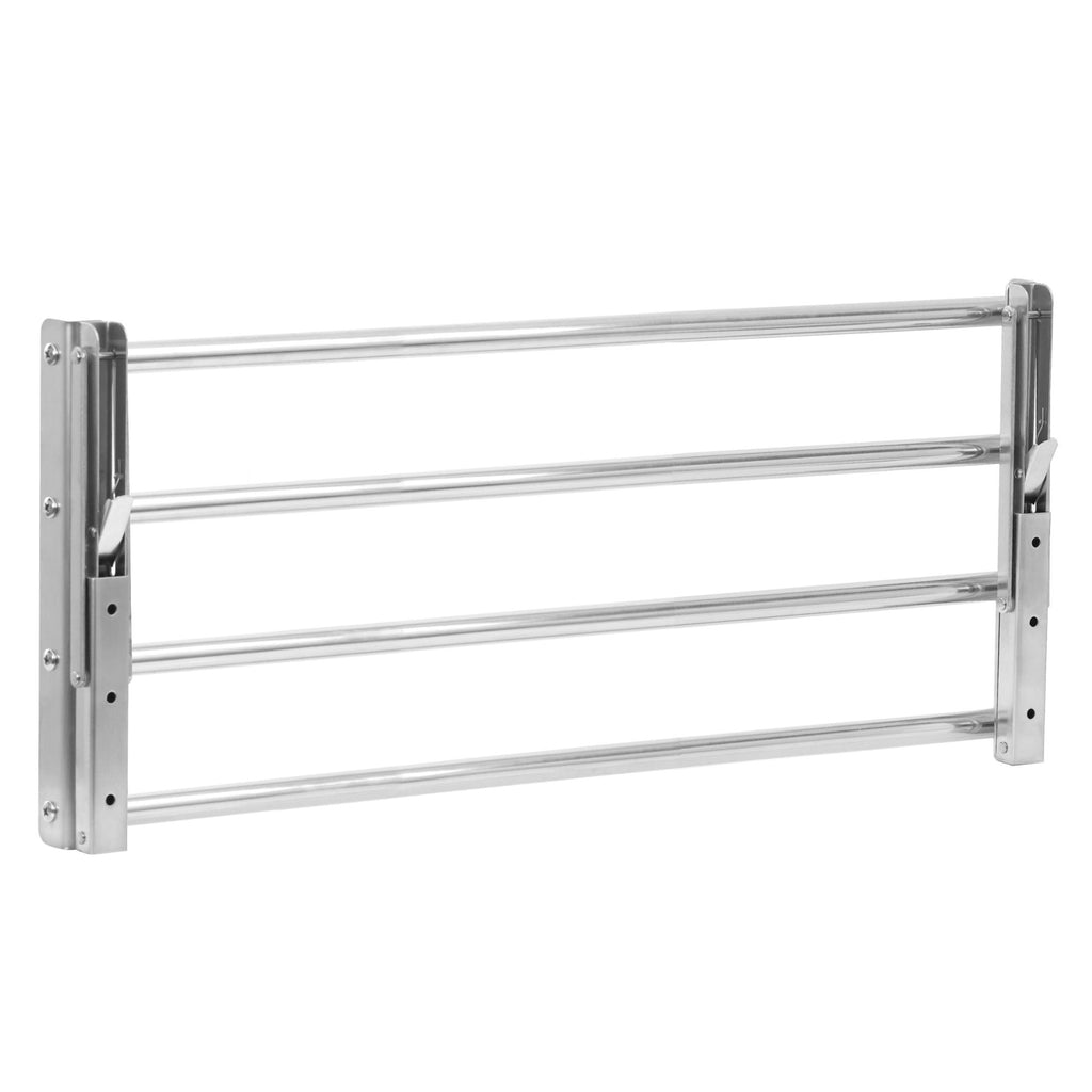 Wall shelf, bar design, stainless steel, foldable