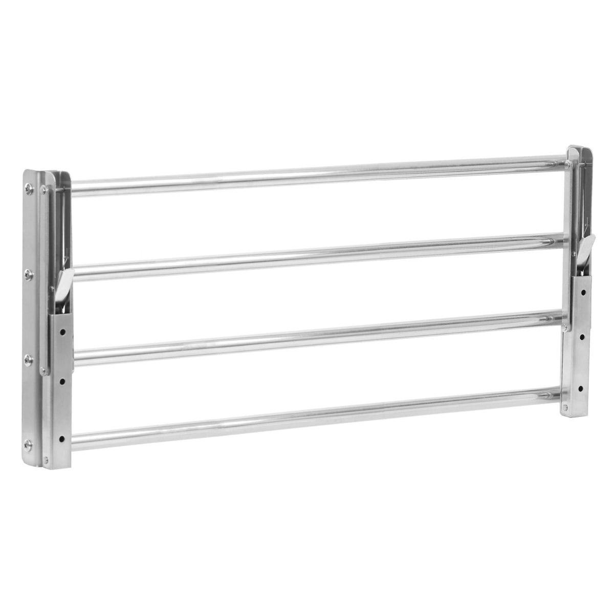 Wall shelf, bar design, stainless steel, foldable