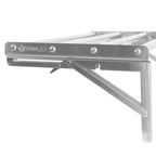 Wall shelf, bar design, stainless steel, foldable