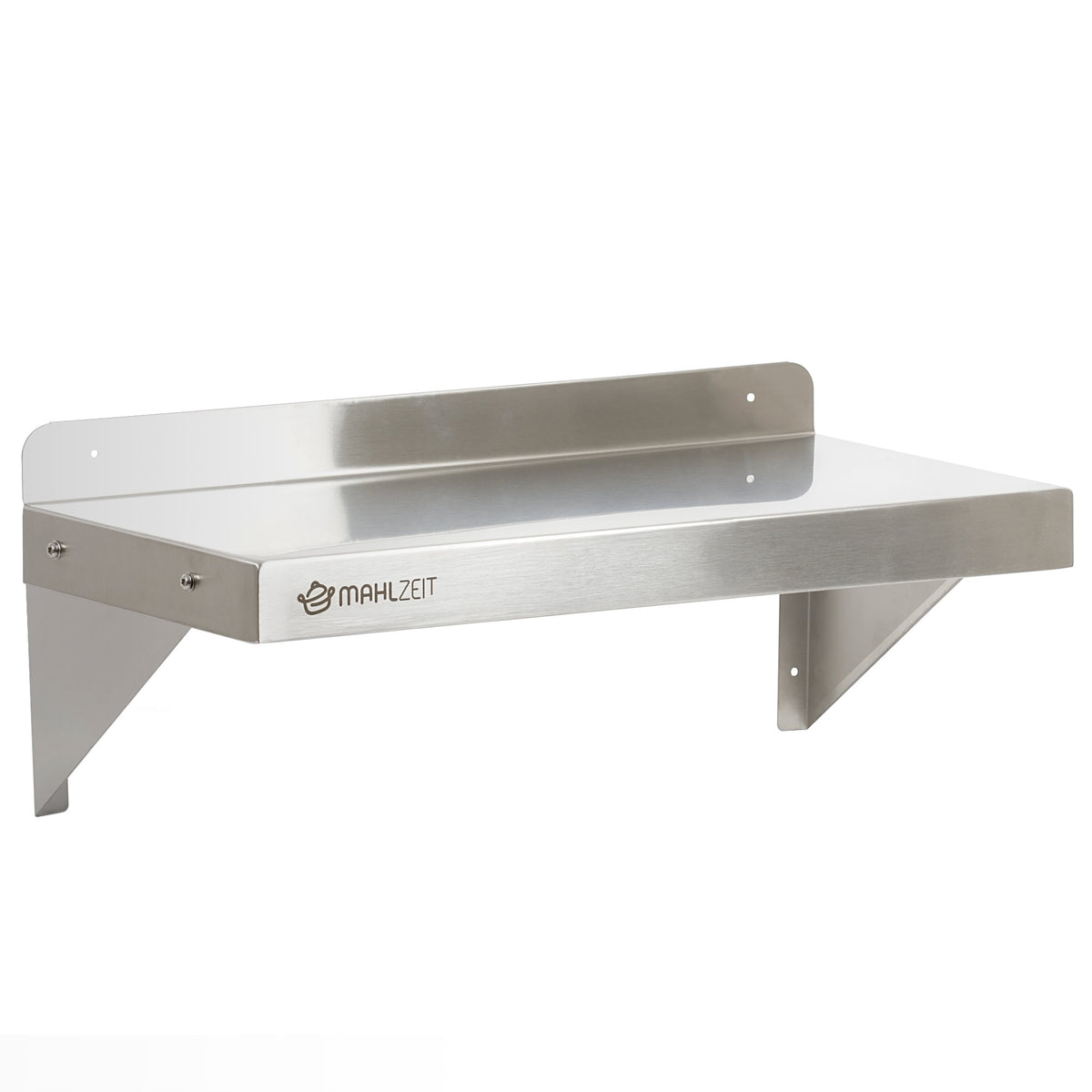 Stainless steel catering wall shelf, load capacity up to 50 kg
