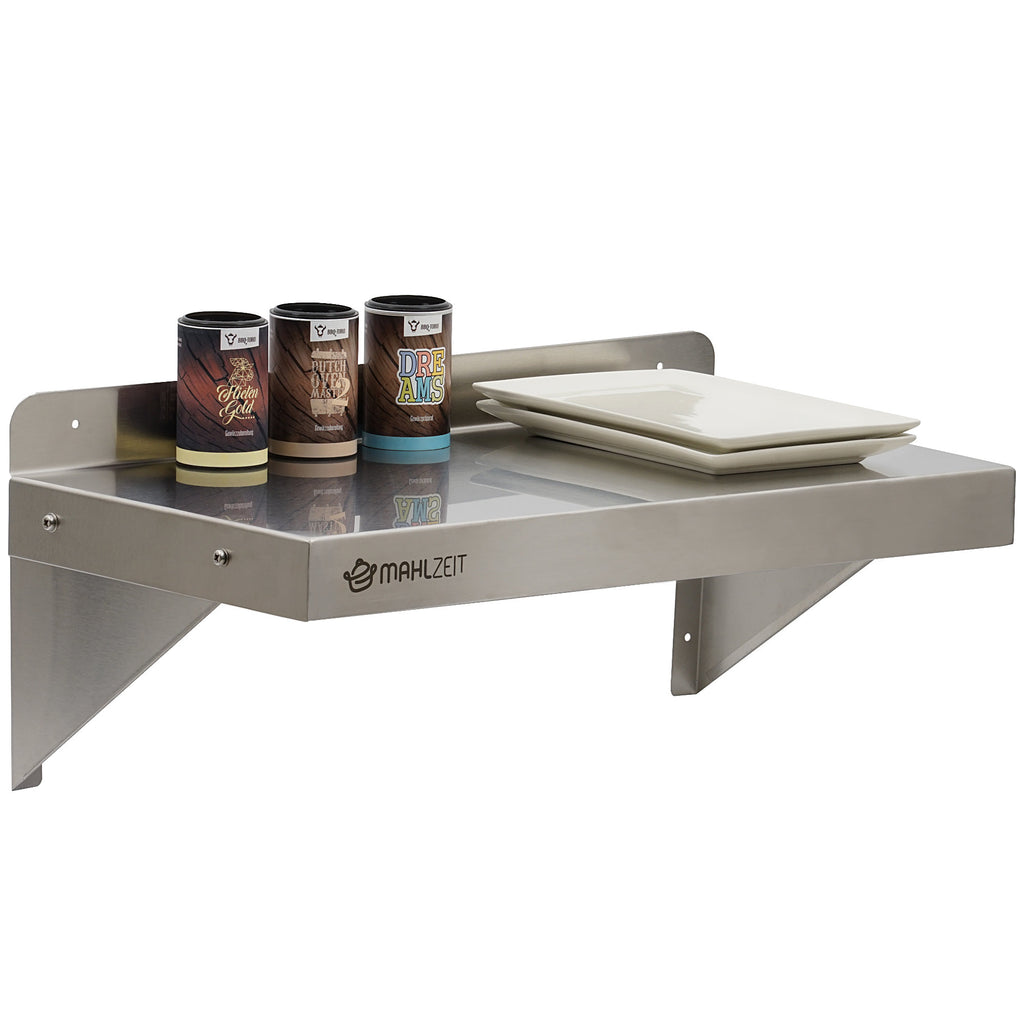Wandregal Gastro, Edelstahl, Belastbar bis 50 kg