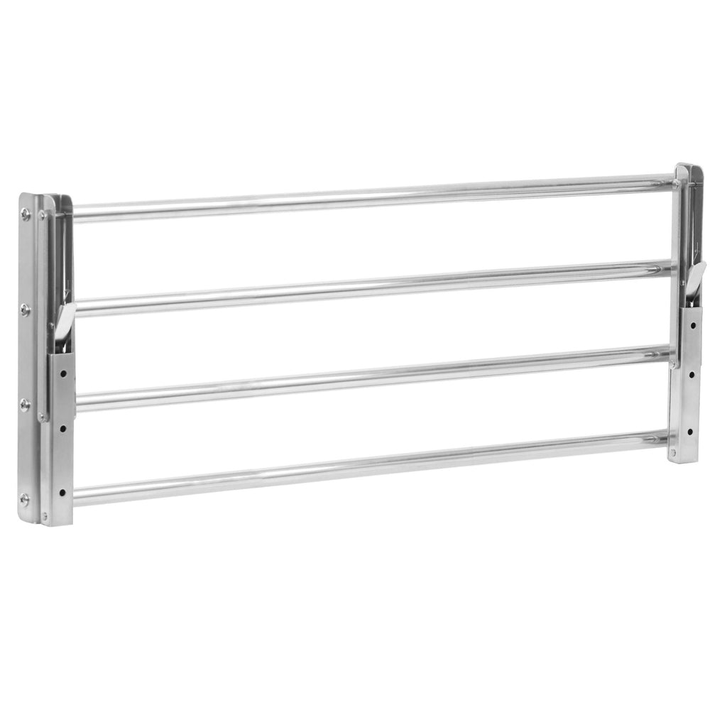 Wall shelf, bar design, stainless steel, foldable