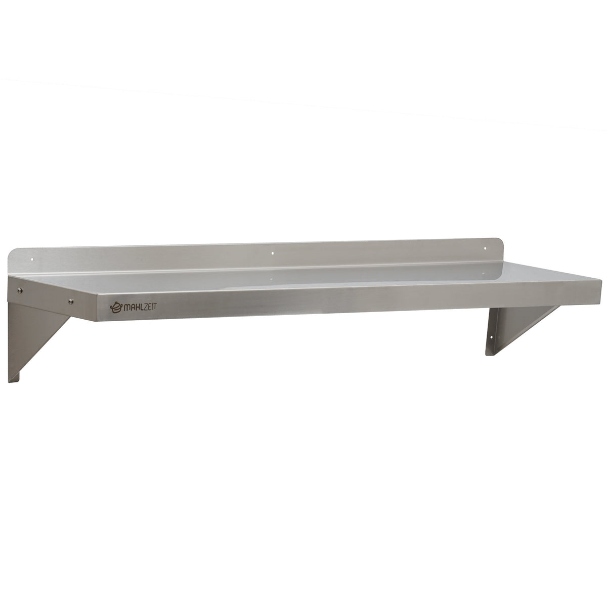 Stainless steel catering wall shelf, load capacity up to 50 kg