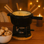 Fondue, 13-piece set, 2 liters, cast iron, for 6 people