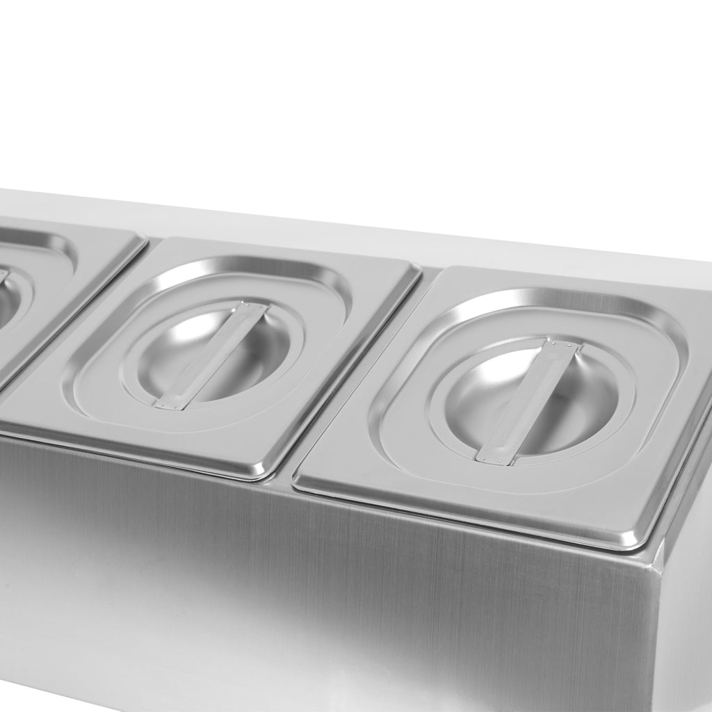 Zutatenbehälter, Edelstahl, abnehmbare Deckel, mit Gummifüßen