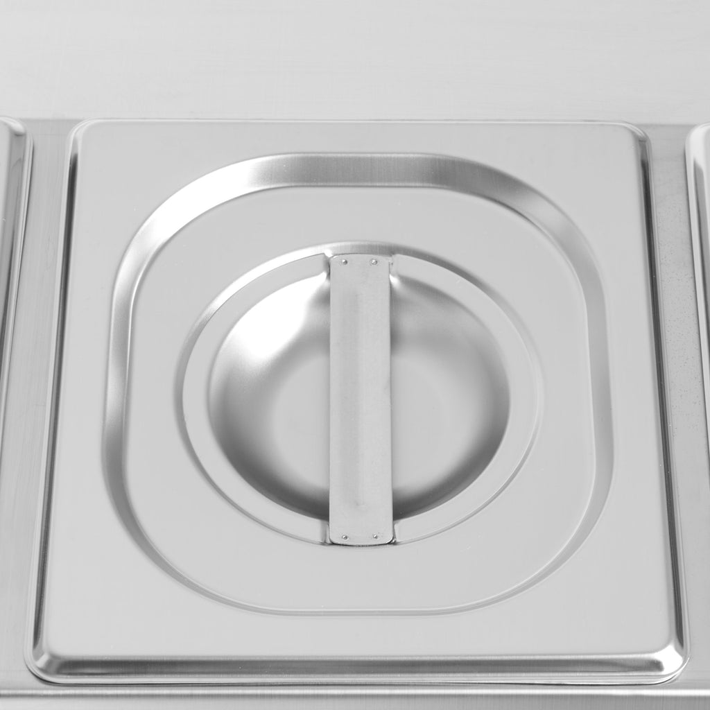 Zutatenbehälter, Edelstahl, abnehmbare Deckel, mit Gummifüßen