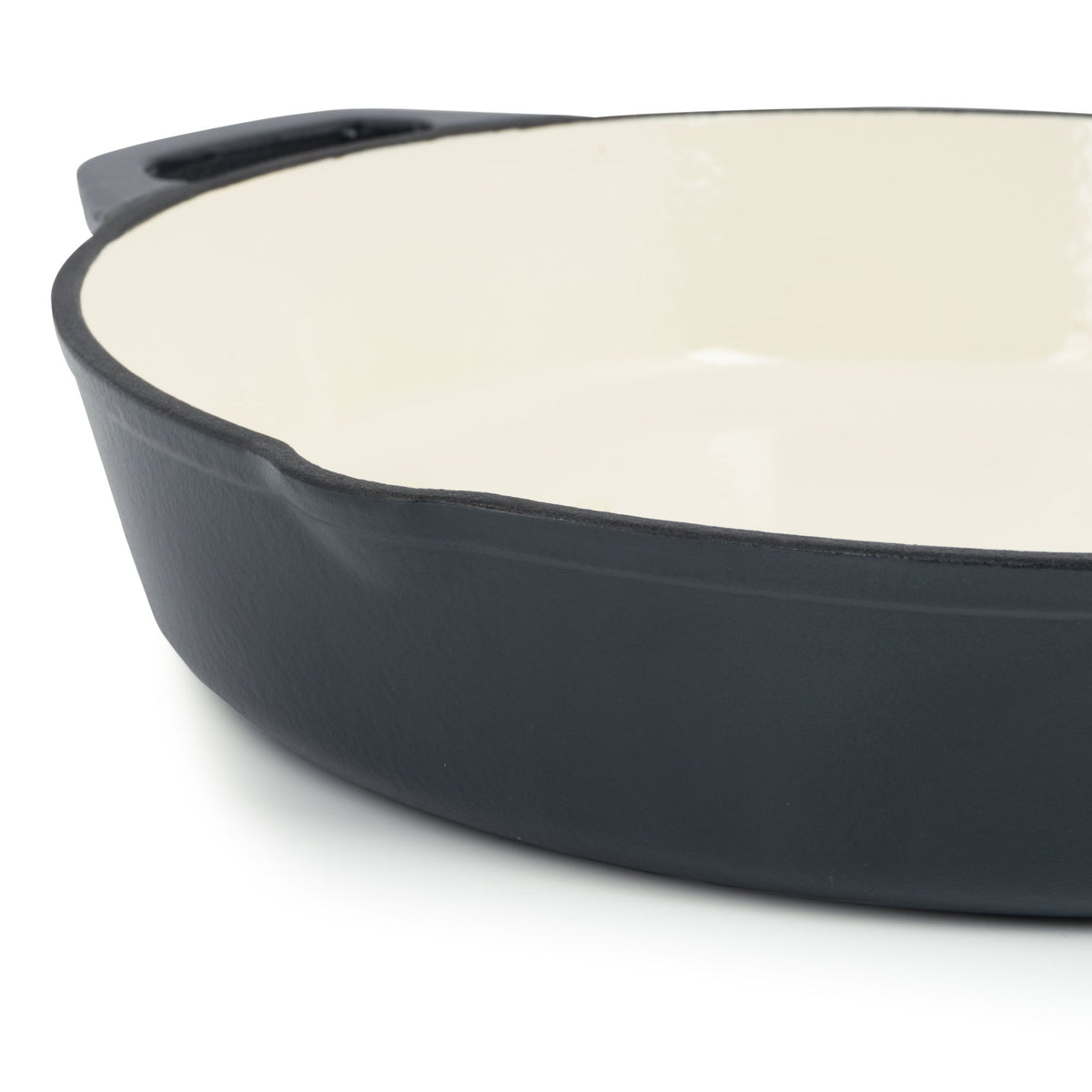 Set de cuisson, 3 pièces, fonte émaillée, couvercle de poêle inclus