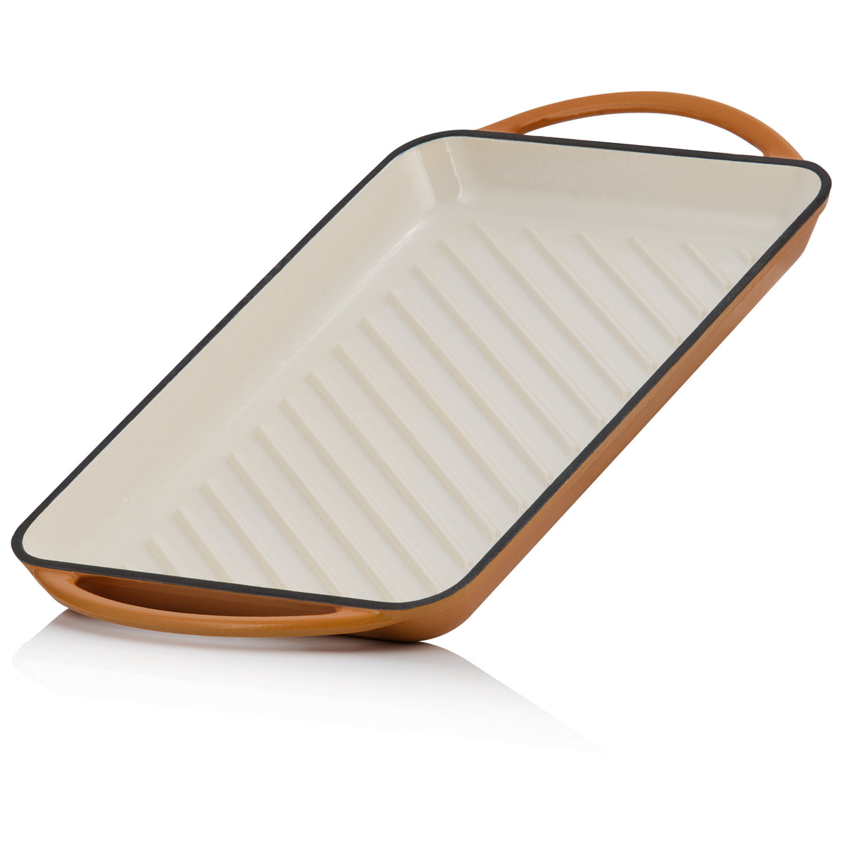 Pan set, 5-piece, cast iron, enamelled