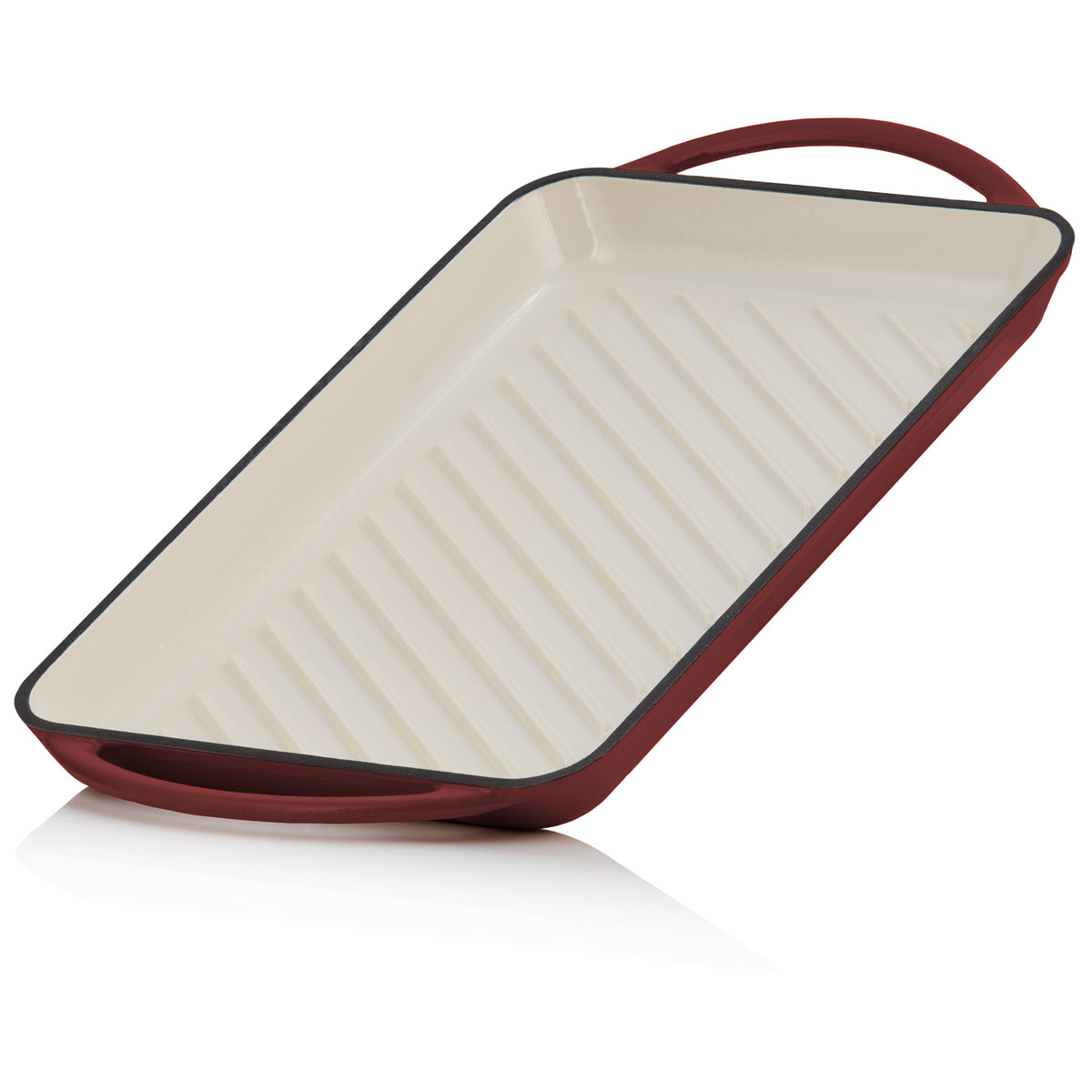 Pan set, 5-piece, cast iron, enamelled