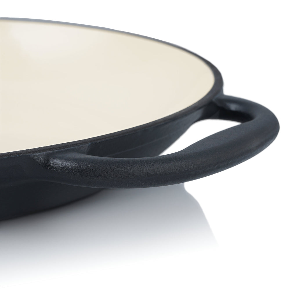 Paella Pfanne, Ø 35 cm, Gusseisen, emailliert, mit zwei Griffen