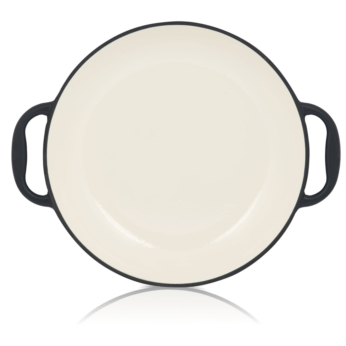 Paella Pfanne, Ø 35 cm, Gusseisen, emailliert, mit zwei Griffen