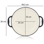 Paella Pfanne, Ø 35 cm, Gusseisen, emailliert, mit zwei Griffen