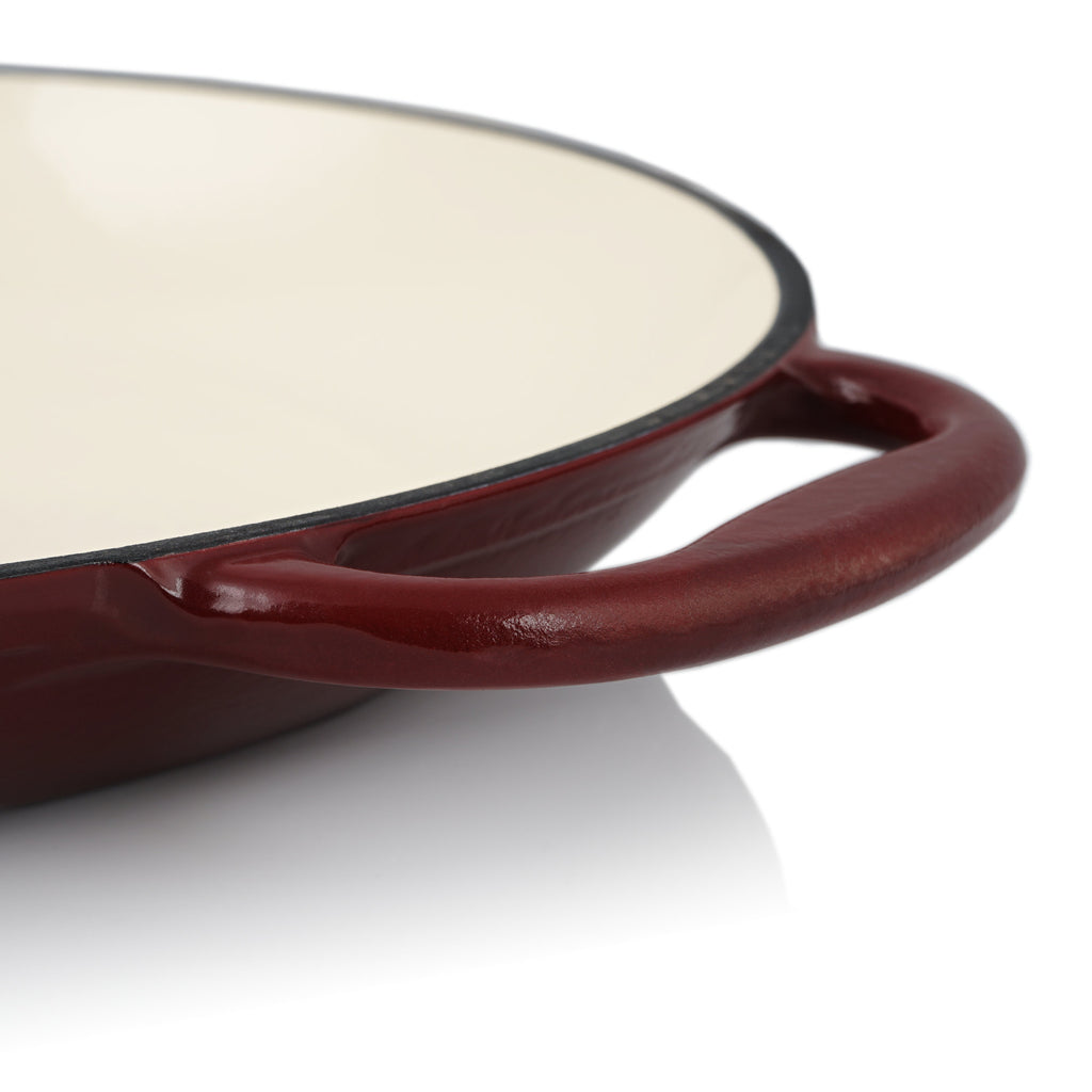 Paella Pfanne, Ø 35 cm, Gusseisen, emailliert, mit zwei Griffen