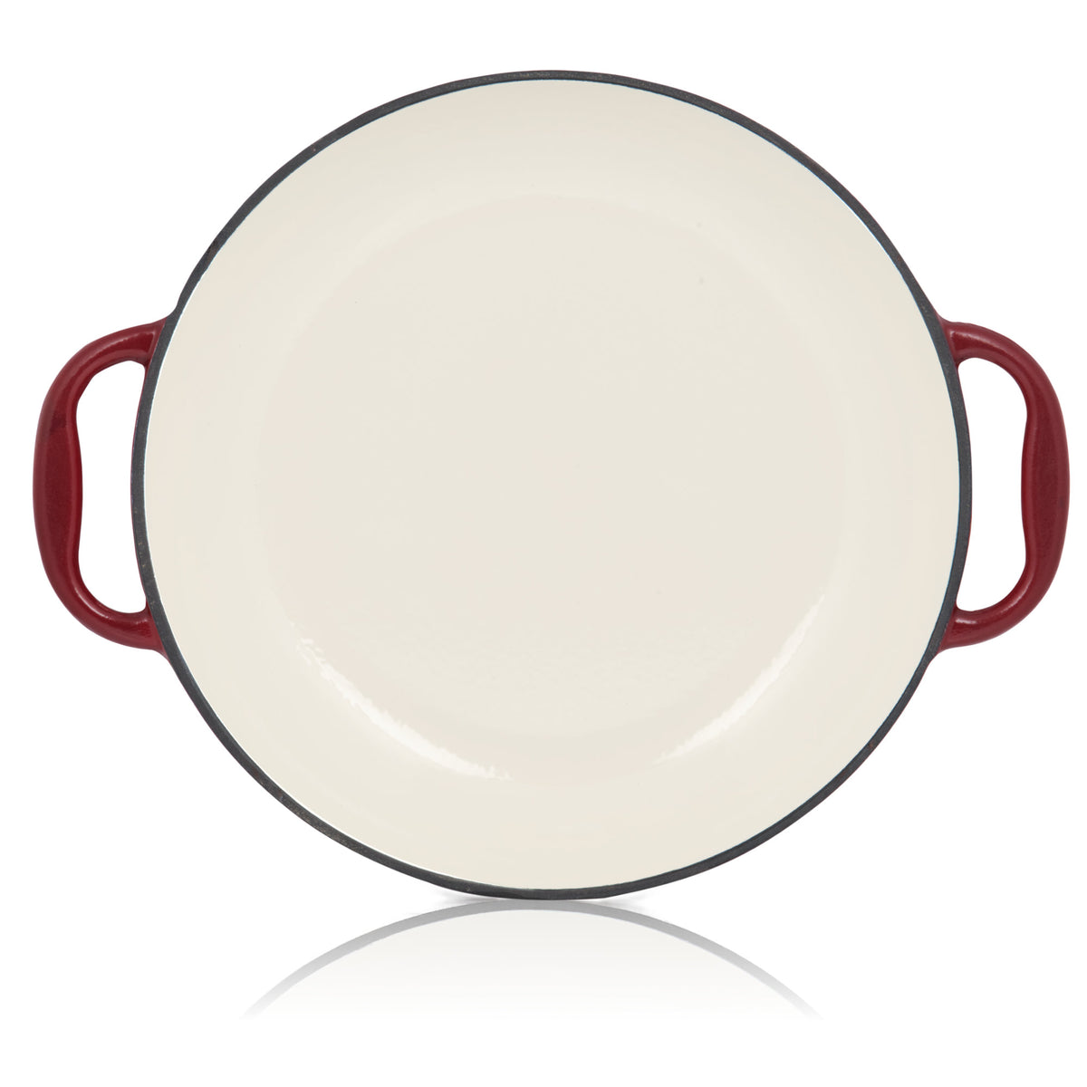 Paella Pfanne, Ø 35 cm, Gusseisen, emailliert, mit zwei Griffen
