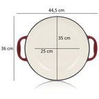 Paella Pfanne, Ø 35 cm, Gusseisen, emailliert, mit zwei Griffen