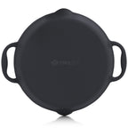 Pan set, 5-piece, cast iron, enamelled