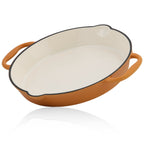 Pan set, 5-piece, cast iron, enamelled