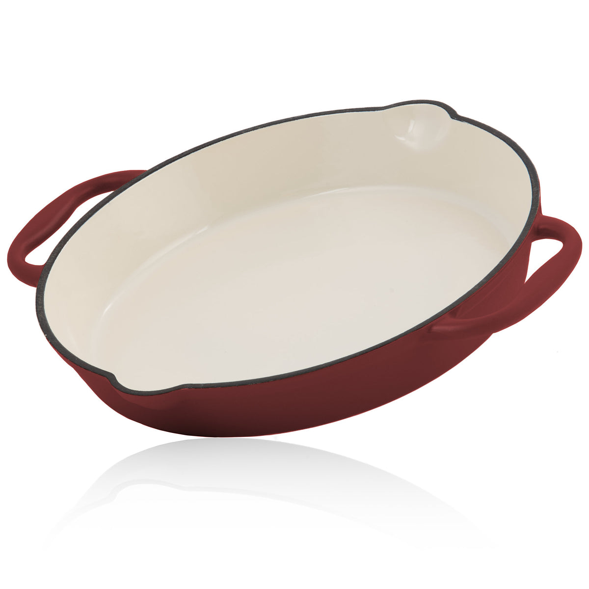 Set de poêles, 3 pièces, fonte, émaillé
