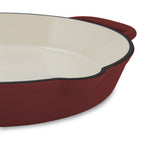 Poêle, Ø 29 cm, fonte émaillée, avec deux poignées, deux becs verseurs
